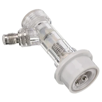 

1/4" MFL Thread Check Valve with Ball Lock Gas Disconnect for Beer Keg Plastic Gas Outlet Connector Homebrew Accessories
