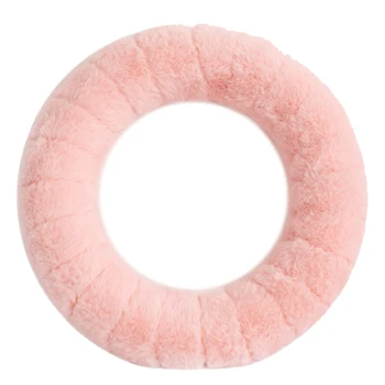 

1Pcs Christmas Wool Felt Wreath Handmade Diy Garland Home Decor Random Color