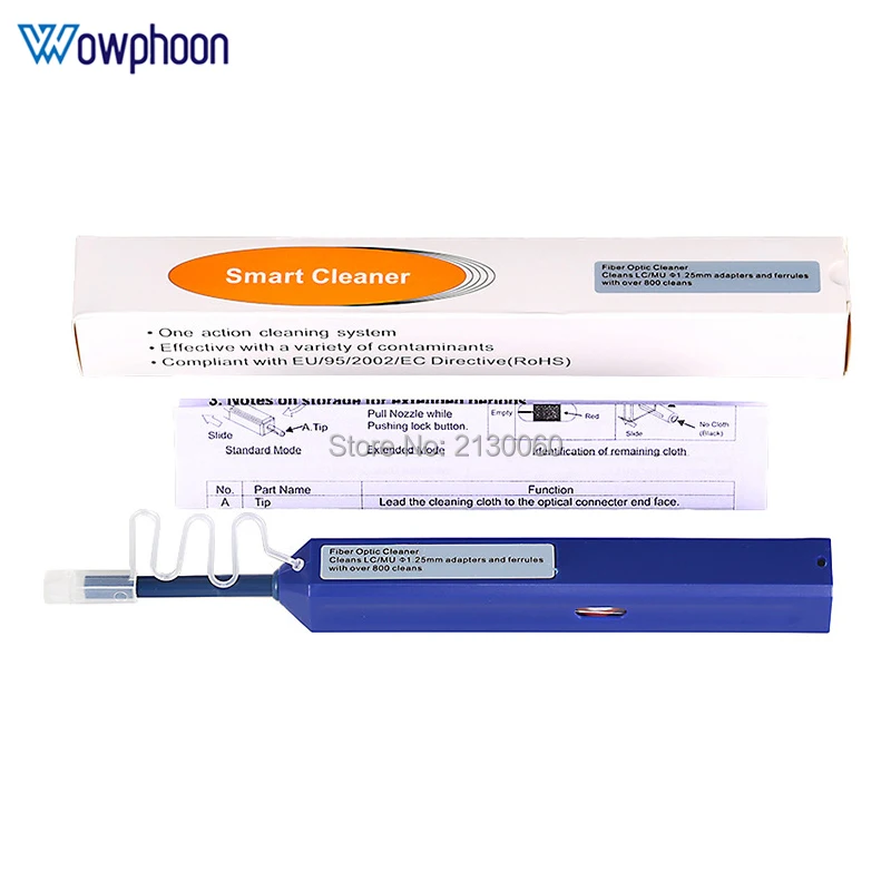 Бесплатная доставка LC 1,25 мм один клик ручка для волоконно-оптического разъема адаптер керамический наконечник ftth чистка лица