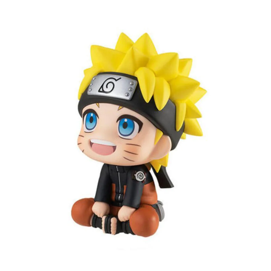 Anime Figure Uzumaki Naruto Kakashi Uchiha Sasuke Itachi Kawaii 9.5cm Toy Q Figural Car Decoration PVC Model Gift In stock Hot - Bilde 2