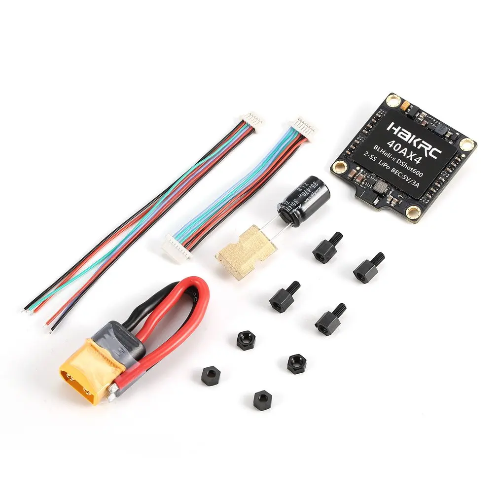 

40A 4 in 1 BLHeli_S/Dshot150/300/600 ESC Speed Controller with 5V BEC for RC Racing Drone Quadcopter Multicopter Accessories HOT