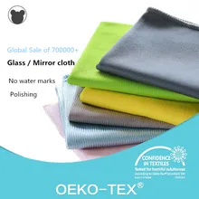 6 шт. тряпка для чистки стекла из микрофибры, ткань для чистки зеркал, полотенце для очистки, салфетка для вытирания