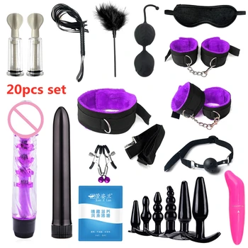 Sex Toys for wome sex shop BDSM Adult dildo vibrator Whip Rope Sexy Bed Restraints