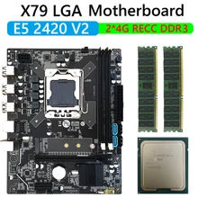 

X79 Computer Motherboard Kit LGA 1356-Pin HM65 Chip+2x 4/8GB DDR3 Memory Support for E5 Series And Pentium Series Processors