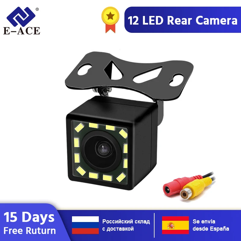 Universal CCD HD 4 LED Night Vision Car Rear View BackUp Reverse Parking Camera