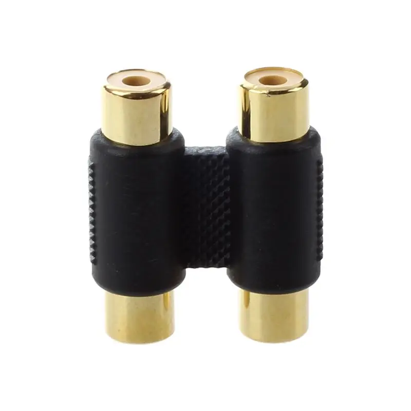 RCA phono Двойная муфта, 2xF до 2xF, золото