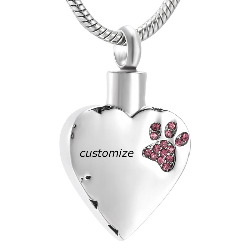 Fashion-Pet-Cremation-Jewelry-Stainess-Steel-Heart-Keepsake-Ashes-Necklace-Dog-Cat-Paw-Memorial-Urn-Pendant