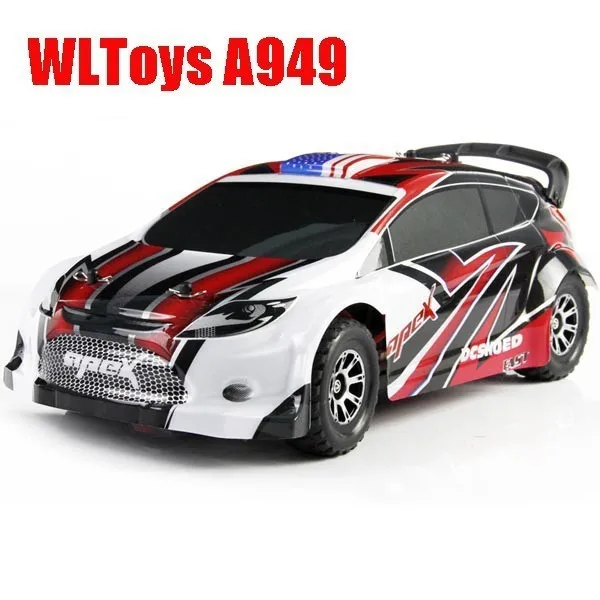 WLtoys A949 гоночный Радиоуправляемый автомобиль оригинальный RTR 4WD 2,4 ГГц игрушки Дистанционное управление автомобиль 1:18 высокая скорость 50