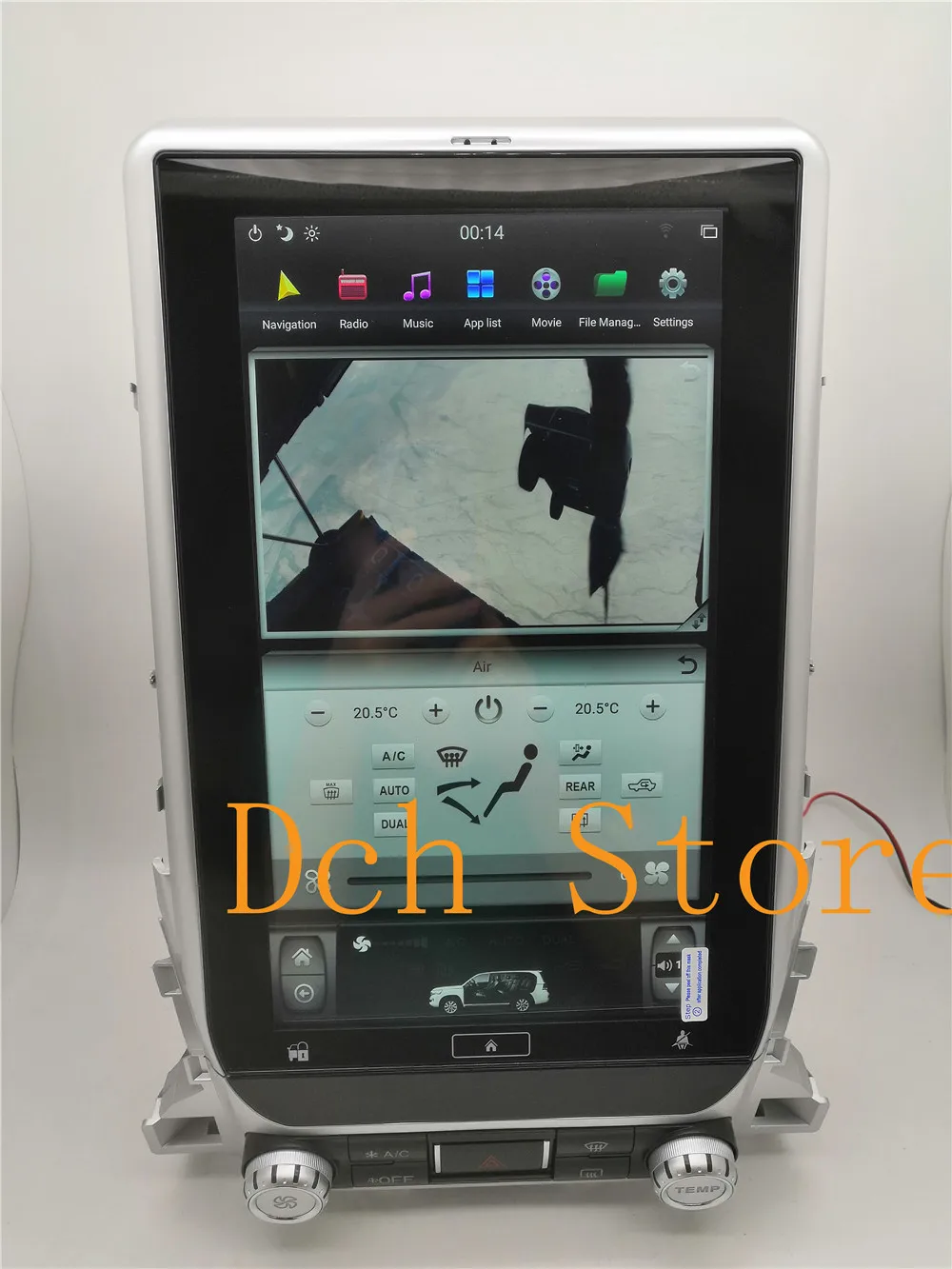 Flash Deal 13.6 inch Vertical tesla style Android 8.1 Car DVD GPS Navigation for TOYOTA LAND CRUISER LC200 2016 2017 2018 radio px6 carplay 1