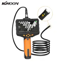KKMOON Профессиональный 4,5 дюймовый HD промышленный эндоскоп бороскоп Инспекционная камера Бороскоп с полужесткой трубкой 2600 мАч батарея