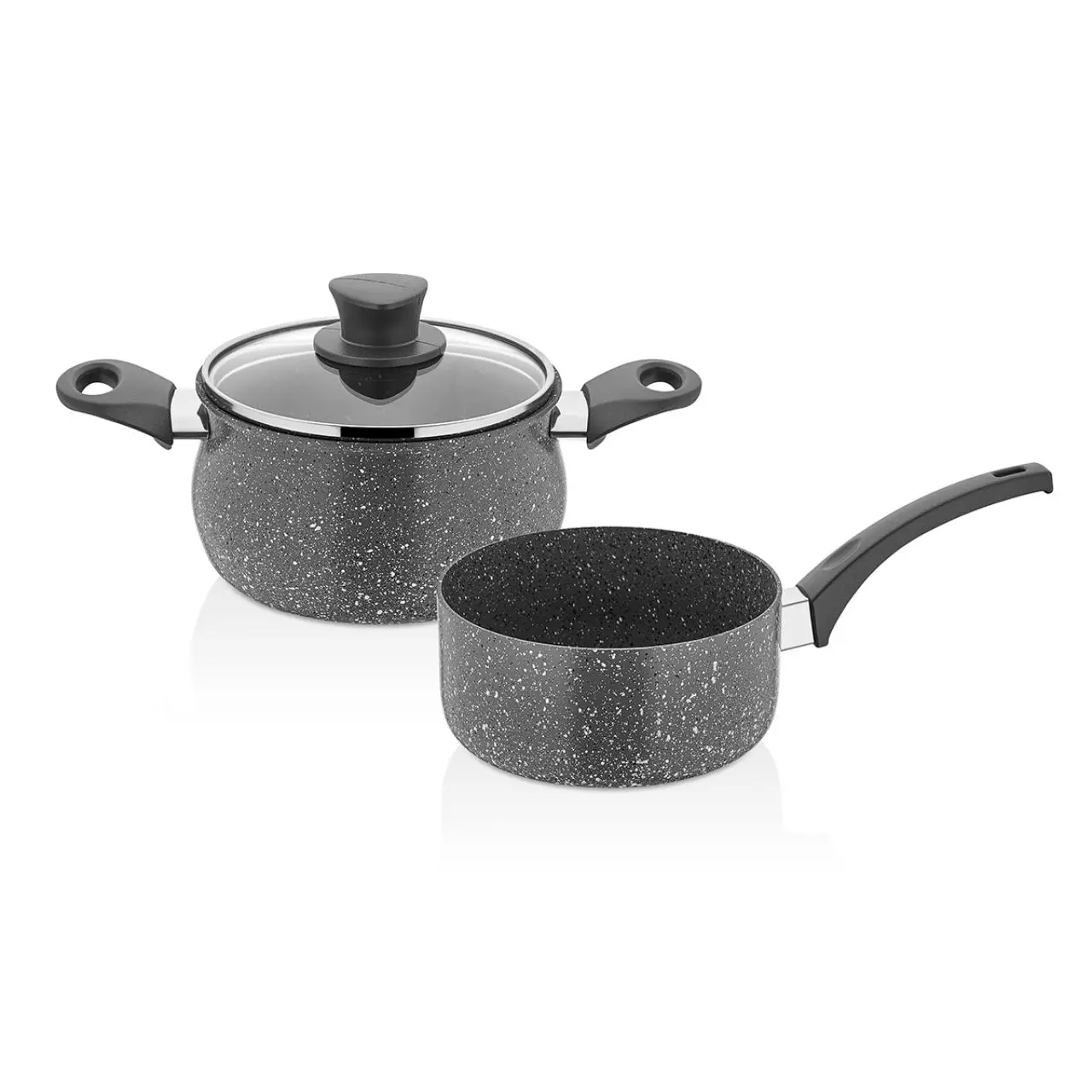 

14 CM Granite Hot Pot Milk Pot Set