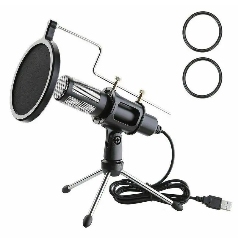 

New Anchor Microphone Podcast Condenser Mic Set USB Plug for Live game Live Stream Broadcasting Recording Gaming