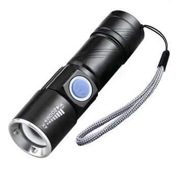 

USB Rechargeable LED flashlight Handy Torch Light Hunting for MTB Bike Bicycle Cycle Head Front Light Camping XI
