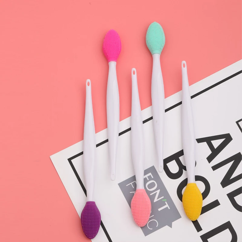 Face Silicone Brush Exfoliating Nose Clean Blackhead Removal Brush Tool Removal Facial Cleansing Massager Brush Beauty Makeup