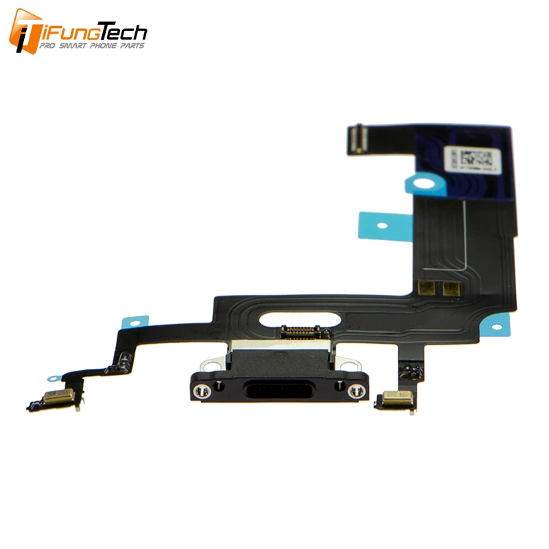 For iPhone XR Charger Charging USB Port Dock Connector Flex Cable With Microphone And Headphone Audio Jack Ribbon