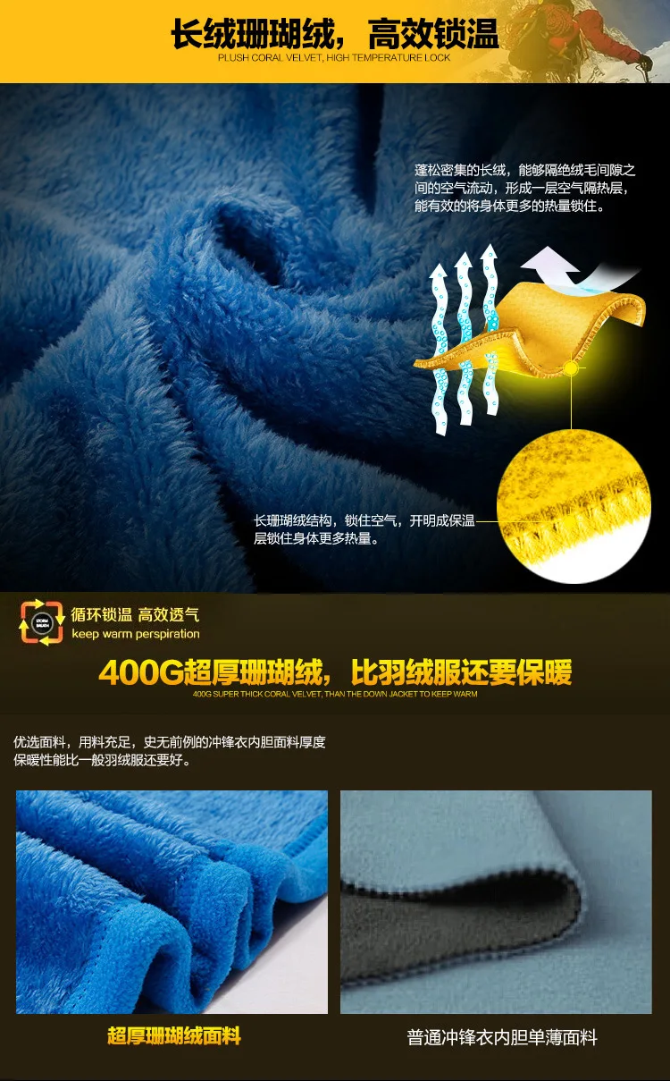 Hero Camel Открытый комплект из двух предметов WO мужской GORE-TEX куртка три в одном зима настраиваемый Альпинизм мужской большой размер