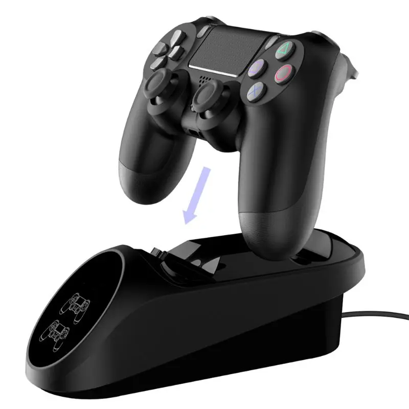 Двойная зарядная док-станция usb с светодиодный подсветкой для PS4/PS4 Slim/PS4 Pro Handle