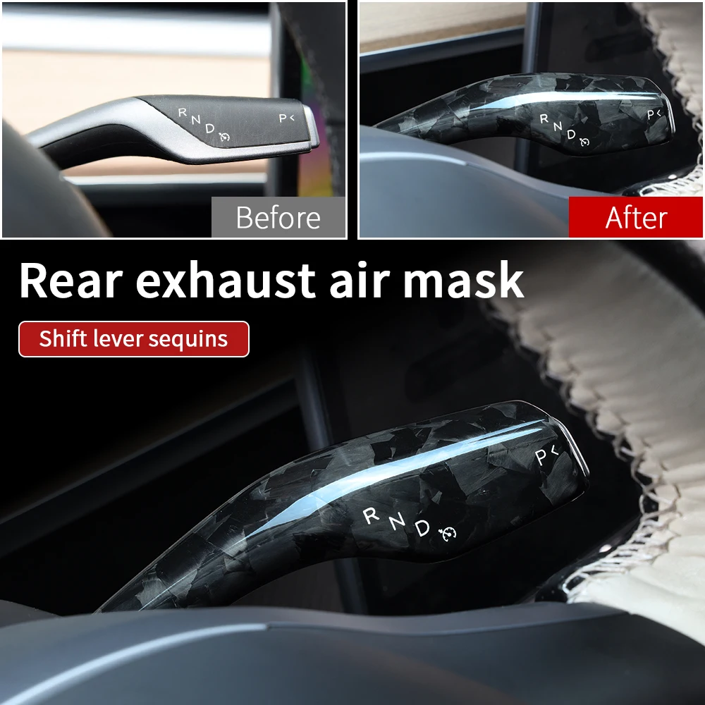 Real forged carbon fiber for Tesla model 3 accessories/car accessories model 3 tesla three tesla model 3 carbon/accessoires