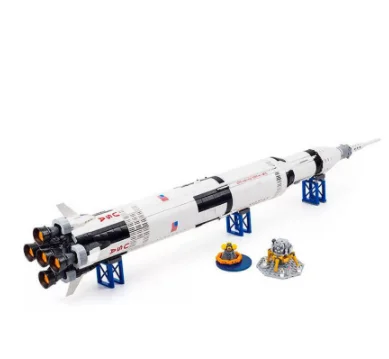 

37003 Creative Series 1969Pcs The Apollo Saturn V Launch Vehicle Set Children Building Blocks Bricks Educational Toy 21309