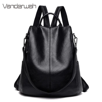 

Mochilas Designer Backpack Women Soft Leather Backpack School Bags for Teenage Girls New Casual Travel Backpack Back Pack Sac