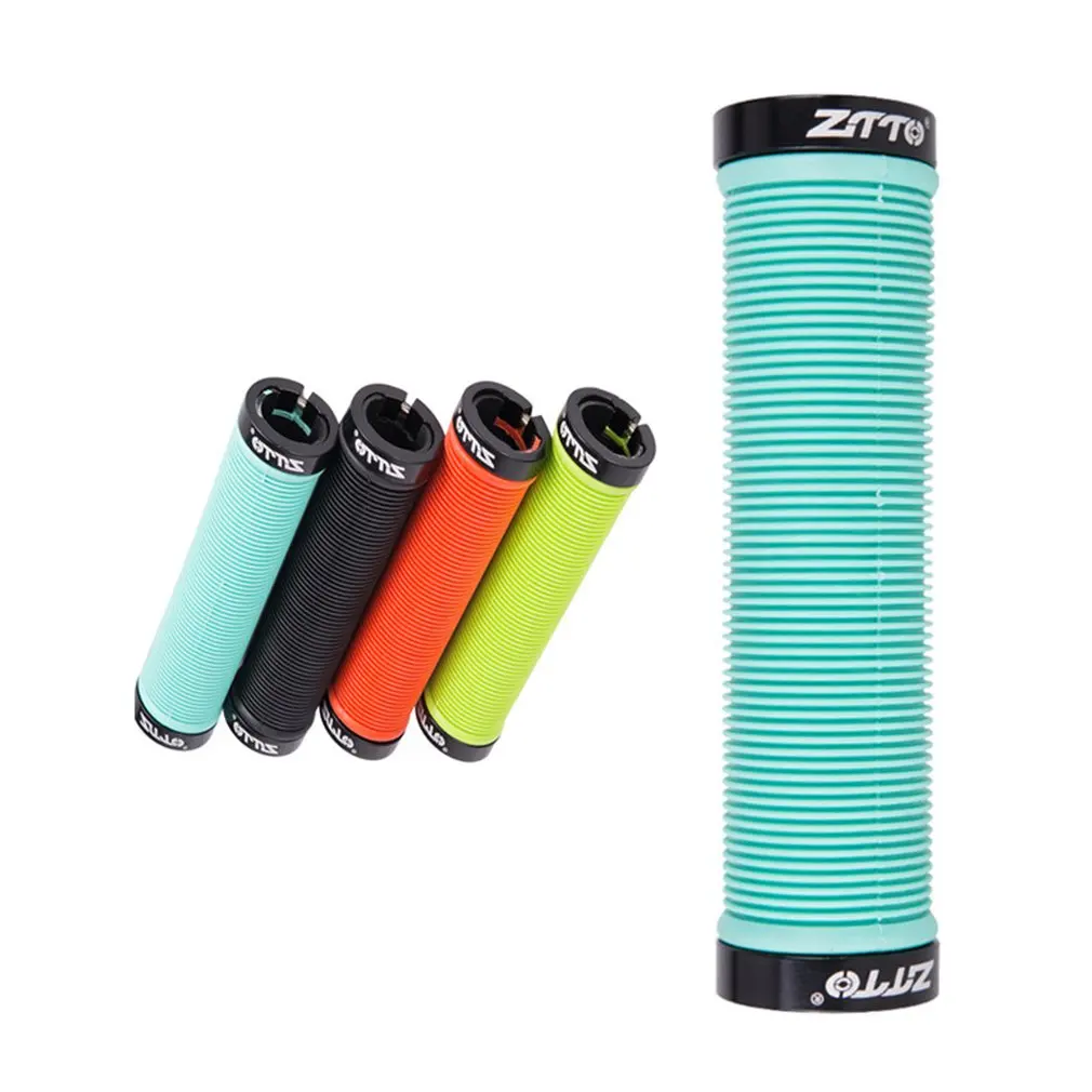 

AG15 1 Pair Silicone Gel Durable Shock-Proof Anti-Slip Lock Grip Ergonomics Design Handle Grip for MTB Bike Folding Bicycle Part