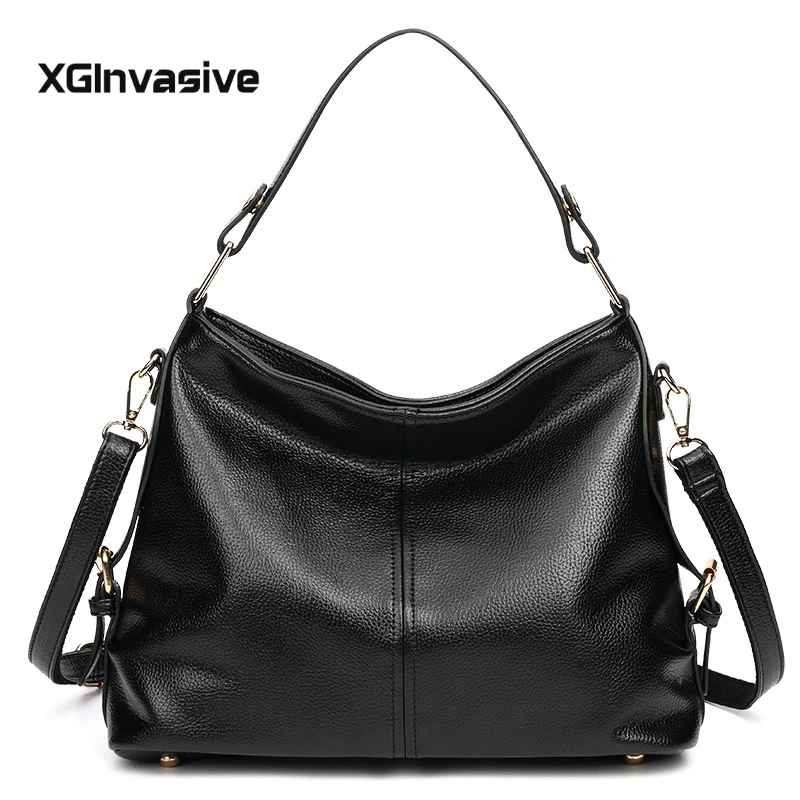 

2019 New Fashion Soft PU Leather Litchi Women Handbag Elegant Ladies Hobo Shoulder Bag Messenger Purse Satchel Black waterproof
