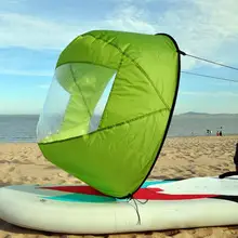 

HOTFoldable Transparent Window Summer Surfing Wind Sail for Kayak Canoe Rowing Boat