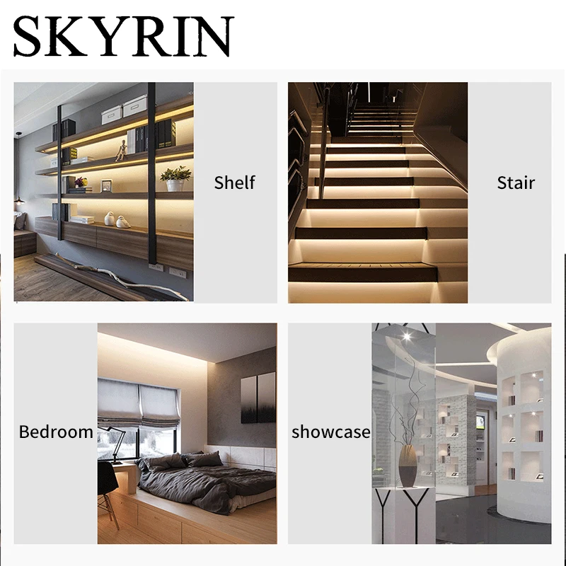 SKYRIN Светодиодные ленты светильник USB 2835 SMD DC 5V гибкие светодиодные лампы лента 1 м 2