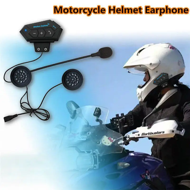 

Motorcycle Helmet Headset Wireless Bluetooth Headphone Speakers Hands-free Calling Motorcycle Helmet Riding Earphone Intercom