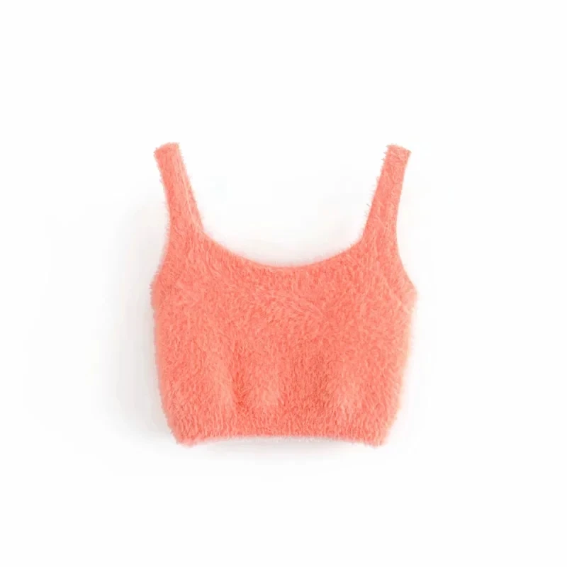 Розовый Сексуальная Открытая спина kawaii розовый укороченный Топ для женщин boho Винтаж faxu ur Топ уличная летняя верхняя одежда Корейская одежда cami рейверская Праздничная - Цвет: Розовый