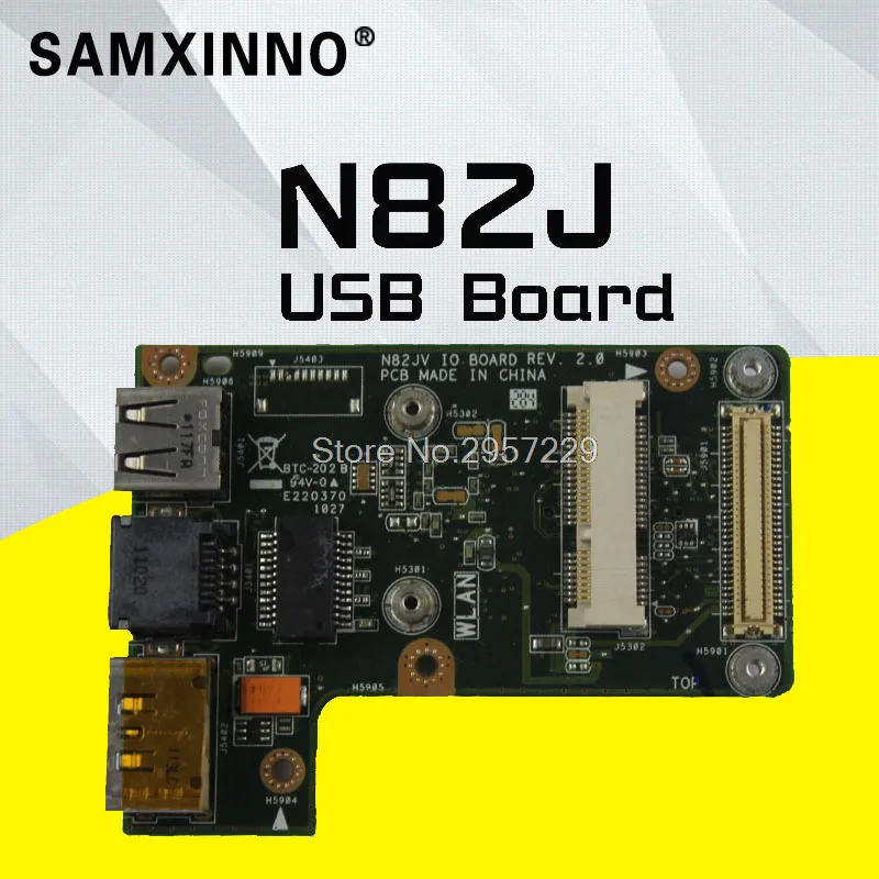 Звуковая плата для ноутбука For Asus N82J N82JV N82JA N82JQ аудио USB IO Плата интерфейса