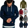 Men Hoodies Sweatshirts Casual Long Sleeve Plain Pullover Tops Shirts Soft Autumn Rapper Hip Hop Hooded Male Clothes Sports Run ► Photo 2/6