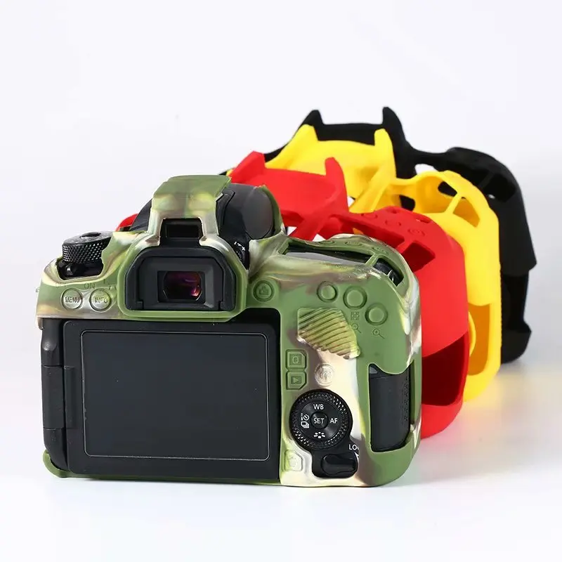 Силиконовый чехол для камеры Canon 200D II 5D4 5dmark IV 1300D 77D 80D 7D2 5D3 5DS 5DR 700D 650D 6D2 6D 800D |