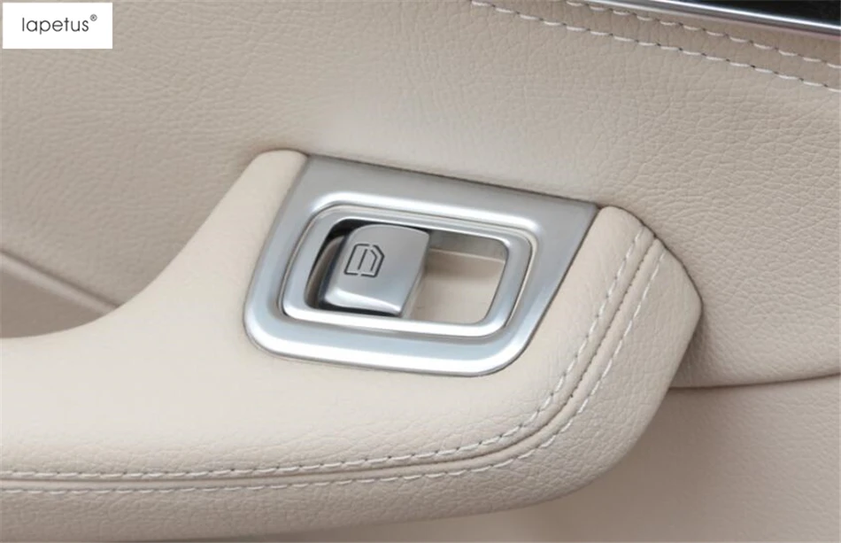 Lapetus аксессуары подходят для Mercedes Benz C CLASS W205- держатель дверной ручки Кнопка подъема окна переключатель крышка комплект отделка