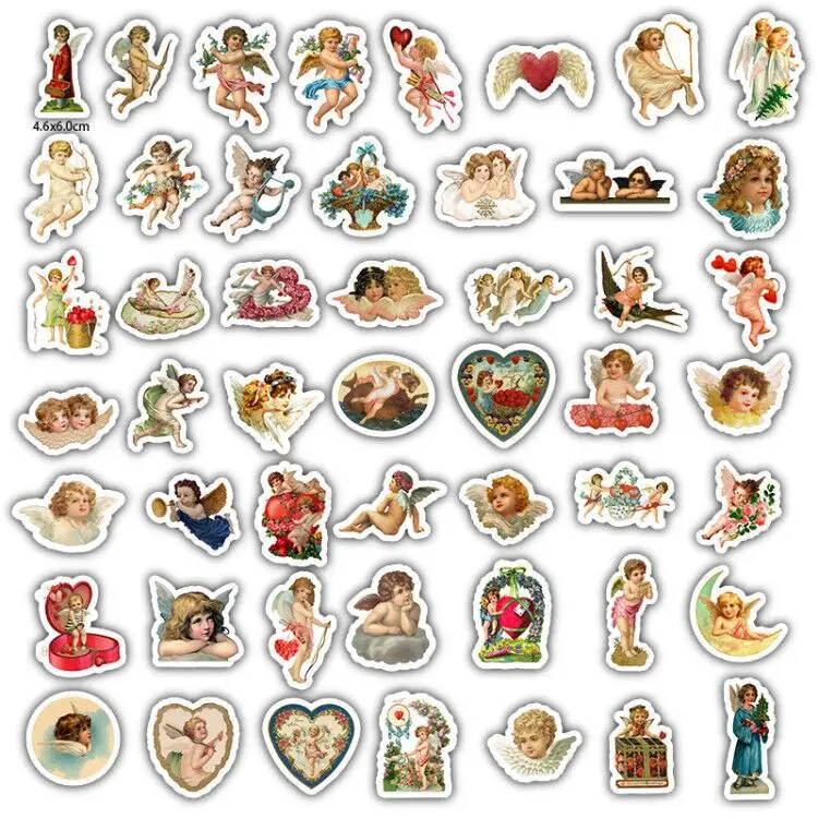 

50Pcs/Pack Cupid Stickers For Motorcycle Skateboard Bicycle Creative Photo Guitar Album Laptop Diy Waterproof