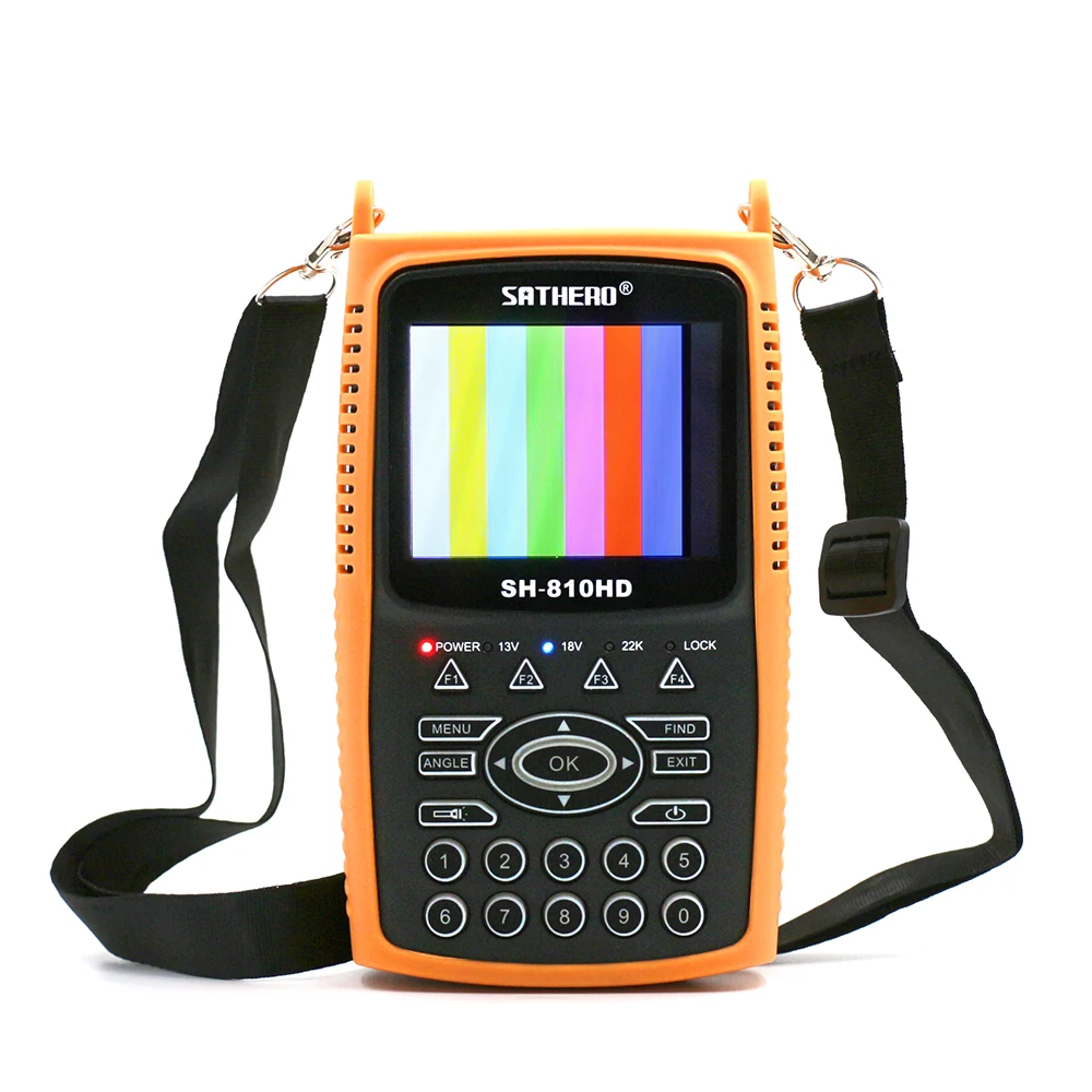 Sathero SH 810HD DVB S2 T2 Combo Digital Satellite Finder Meter Support CCTV 3 5 inch TFT LCD Screen 8PSK 16APSK 810HD|Спутниковое ТВ| |