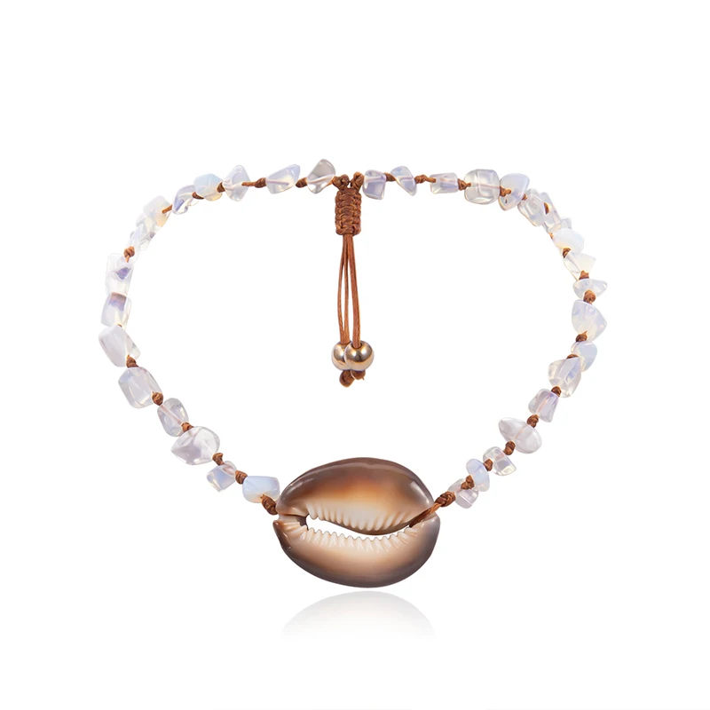 

2019 New Bohemian Cowrie Conch Shell Pendant Necklace For Women Fashion Ocean Sea Beach Necklaces Boho Shell Jewelry Female