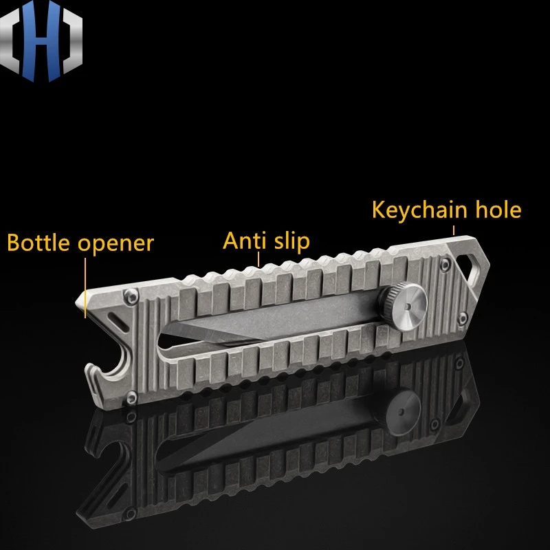 Нож из титанового сплава, многофункциональный комбинированный инструмент, портативный нож для повседневного использования, экспресс-резак для резки бумаги