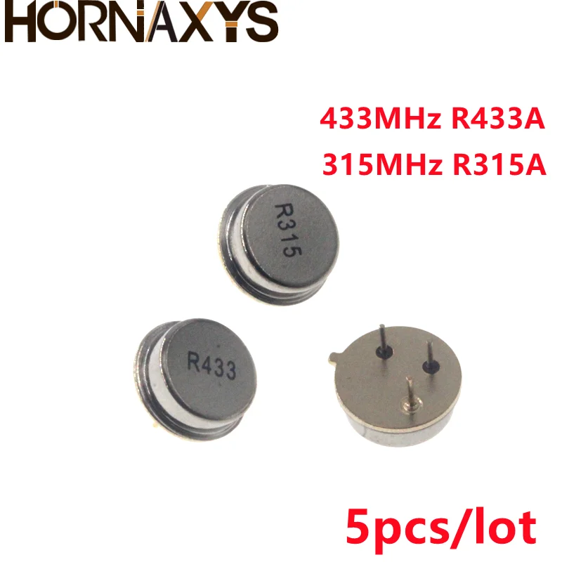 5pcs 315 433mhz Resonator Crystal Oscillator R315a R433a Quartz Through