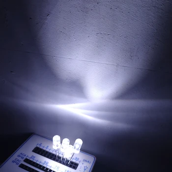 

50pcs 5mm LED Diodes Candle Flash White Flicker Flashing Blinking 2Pins Clear Light Emitting Diodes Intermitente Lampada Diod