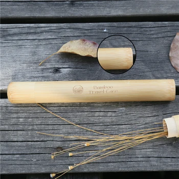 

New Natural bamboo case eco friendly Toothbrush Bamboo Tube 8.3 inch For Handmade Case Toothbrush accessories Toothbrush