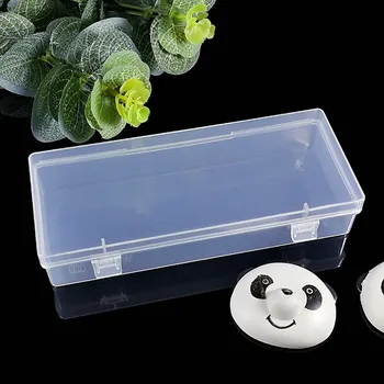 

Rectangular Transparent Storage Box Plastic Case Jewelry Tools Small Box Container Wholesale