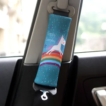 

1 Pair/2pieces cute Cartoon Car Sefety Seat Belt cover Cushion Neck Pillow Vehicle Seatbelt Strap Harness Head Pad Cover
