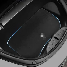 

For Tesla Model 3 Car Flocking Mat Front Trunk Mat, Dustproof Storage Box Model 3 Non-slip Mat