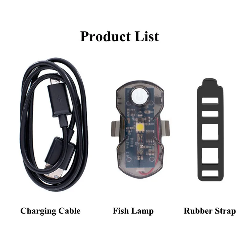 

LED Fishing Light With USB Charging Fishing Rod Rubber Belt Gravity Sensor Light Waterproof Headlight Night