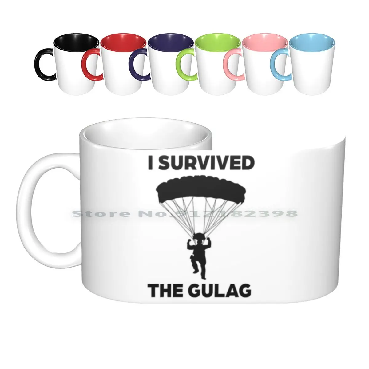 Sono Sopravvissuto Al Gulag Tazze In Ceramica Tazze Da Caffè Tazza Da Tè Al Latte Gulag Modern Warwar Gaming Warzone Funny Fps Creative Trending