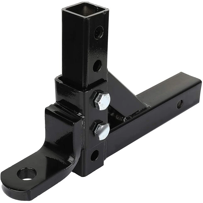 10" Adjustable Trailer Drop Down Steel Hitch Ball Mount Bar for 2" Receiver RV Tow Parts Car Camper Accessories Caravan