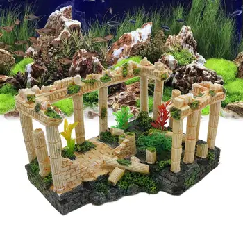 

Aquarium Artificial Roman Column Ruins Fish Tank Decorations Antique Roman Column Ruins European Castle Ornaments Landscape