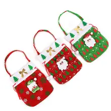 Рождественская сумка для хранения конфет с ручкой, вечерние подарки, Рождественское украшение, новинка