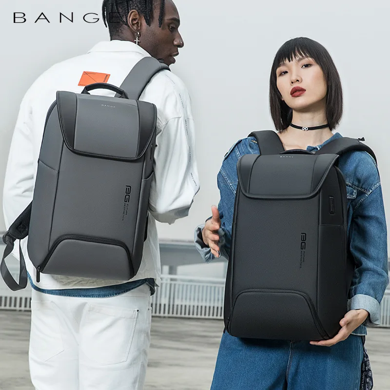 Zaino BANGE Da Viaggio E Pendolari – Impermeabile, 22.5L, Comparto Per Laptop 15.6'', Per Uomo E Donna, Nero - 2